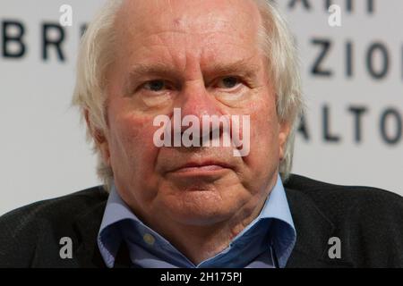 Turin, Italien. Oktober 2021. Der niederländische Schriftsteller Jan Brokken ist Gast der Turiner Buchmesse 2021. Stockfoto