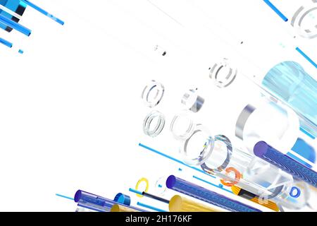 Abstrakter Business-Banner-Hintergrund mit geometrischen Formen Stockfoto