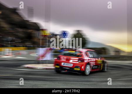 Salou, Spanien. Oktober 2021. 27 Camilli Eric (Fra), Vilmot Maxime (Fra), Sports & You, Kyros C3, Aktion während der RACC Rally Catalunya de Espana, 11. Lauf der 2021 FIA WRC, FIA World Rally Championship, vom 14. Bis 17. Oktober 2021 in Salou, Katalonien, Spanien - Foto: Nikos Katikis/DPPI/LiveMedia Kredit: Independent Photo Agency/Alamy Live News Stockfoto