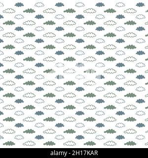 Nahtlose Wolken Vektor Stock Illustration Stock Vektor