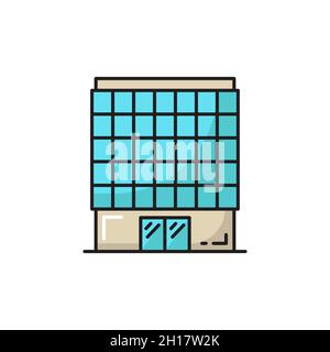 Bank of Switzerland Symbol des Vertrauens flaches Symbol. Vector blaue Bibliothek Museum oder Institution der Schweizer, Fassade Außengestaltung, Gerichtsgebäude. Finanzen de Stock Vektor