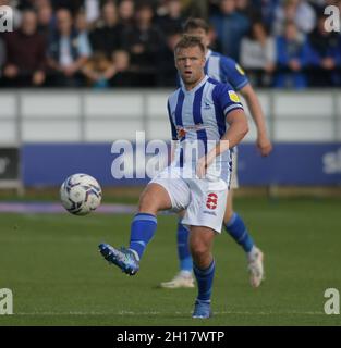 SALFORD, GROSSBRITANNIEN. 16. OKTOBER Hartlepool United's Nicky Featherstone während des Sky Bet League 2-Spiels zwischen Salford City und Hartlepool United in Moor Lane, Salford am Samstag, 16. Oktober 2021. (Quelle: Scott Llewellyn | MI News) Stockfoto