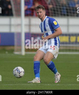 SALFORD, GROSSBRITANNIEN. 16. OKTOBER Hartlepool United's Neill Byrne während des Sky Bet League 2-Spiels zwischen Salford City und Hartlepool United in Moor Lane, Salford am Samstag, 16. Oktober 2021. (Quelle: Scott Llewellyn | MI News) Stockfoto