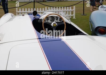 1955 Ferrari 750 Monza Spider von Scaglietti auf dem Concours d’Elegance, der am 5. September 2021 im Schloss Blenheim stattfand Stockfoto