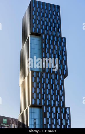 The Artisan Heights (Unite Students) Apartment Block, Oxford Road, Manchester, England, Großbritannien. Studentenunterkunft. Arch: SimpsonHaugh 2020 Stockfoto