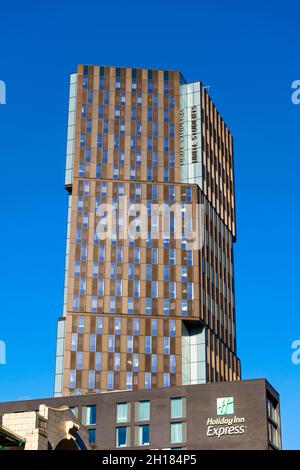 The Artisan Heights (Unite Students) Apartment Block, Oxford Road, Manchester, England, Großbritannien. Studentenunterkunft. Arch: SimpsonHaugh 2020 Stockfoto