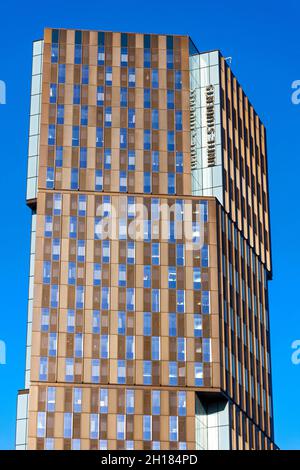 The Artisan Heights (Unite Students) Apartment Block, Oxford Road, Manchester, England, Großbritannien. Studentenunterkunft. Arch: SimpsonHaugh 2020 Stockfoto