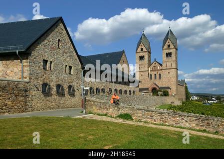 Das Kloster St. Hildegard, Eibingen bei Rüdesheim, gegründet von Hildegard von Bingen, Rheinland Pfalz, Deutschland, Europa Stockfoto