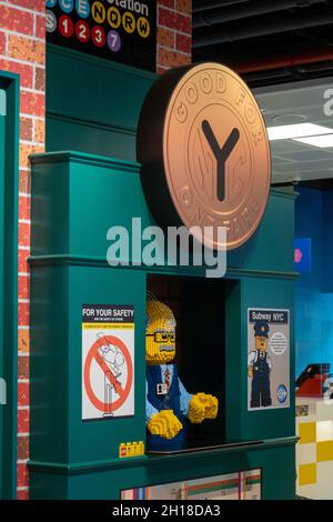 LEGO Toy Store, Rockefeller Center, 2021, NYC, USA Stockfoto