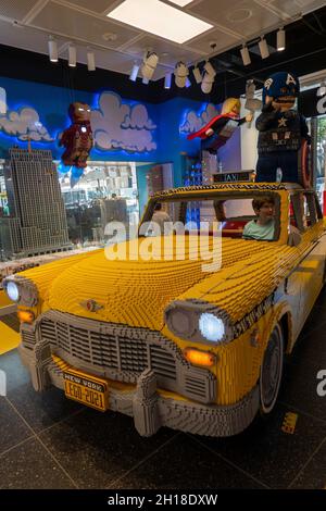 LEGO Toy Store, Rockefeller Center, 2021, NYC, USA Stockfoto