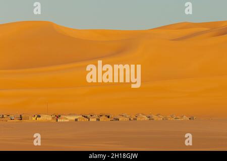 Sanddünen im Erg Awbari. Fezzan, Libyen Stockfoto