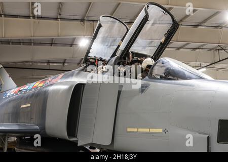 Ein McDonnell Douglas RF-4C Phantom II Aufklärungsjet im Hill Aerospace Museum in Utah. Stockfoto