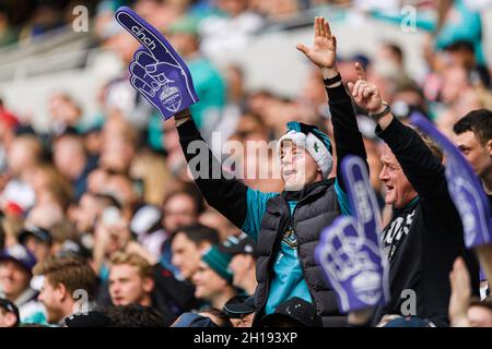 LONDON, Großbritannien. 17. Oktober 2021. Während der NFL 2021 London Series - Miami Dolphins vs Jacksonville Jaguars im Tottenham Hotspur Stadium am Sonntag, den 17. Oktober 2021. LONDON, ENGLAND. Kredit: Taka Wu/Alamy Live Nachrichten Stockfoto