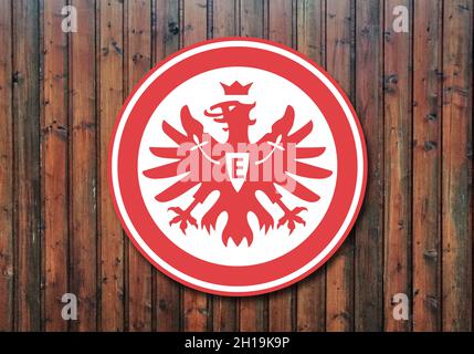 Wappen FC Eintracht Frankfurt, Fußballverein aus Deutschland Stockfoto