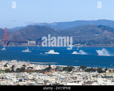Parade der Schiffe, Fleet Week - San Francisco Stockfoto