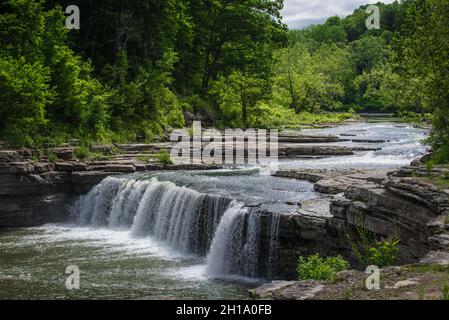 Lower Cataract Falls - Cataract Falls State Recreation Area - Spencer - Indiana Stockfoto