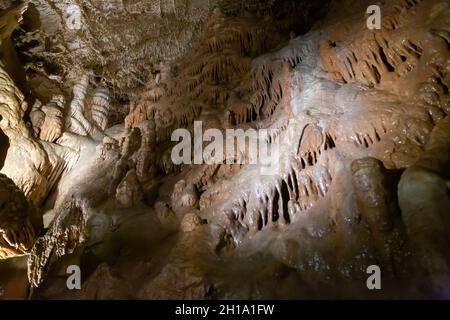 Balcarka Höhle, Teil des Mährischen Karst Stockfoto