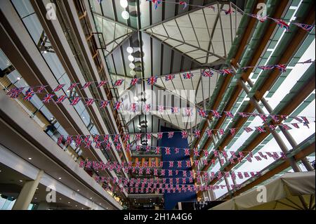 Ascot, Bergen, Großbritannien. Oktober 2021. In der Tribüne am QIPCO British Champions Day. Quelle: Maureen McLean/Alamy Stockfoto