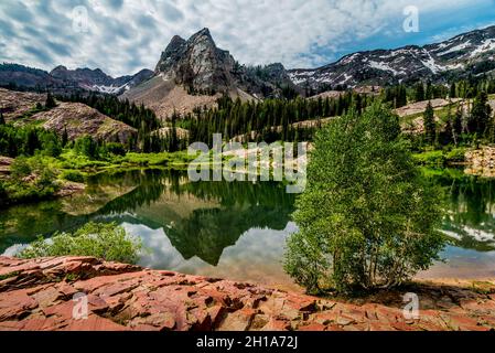 Lake Blanche - Wasatch - Big Cottonwood Canyon - Salt Lake City, Utah Stockfoto