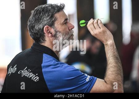 Darts-Spieler: Argentinische Nationalmeisterschaft Stockfoto