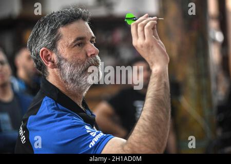 Darts-Spieler: Argentinische Nationalmeisterschaft Stockfoto