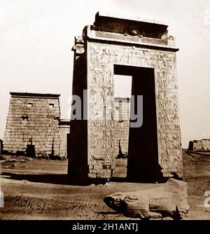 Karnak, Ägypten, 1850er von Francis Frith Stockfoto