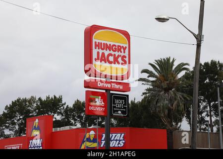 Hungry Jack’s Drive Thru, Ashfield. Stockfoto