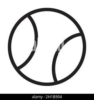 Tennisball-Symbolvektor für Grafikdesign, Logo, Website, Social Media, mobile App, UI-Abbildung Stock Vektor