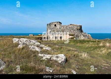 dh Fort doyle WALE GUERNSEY Französische Napoleonische Kriege Verteidigung Weltkrieg zwei deutsche Küstenverteidigungen Kanalinsel Stockfoto