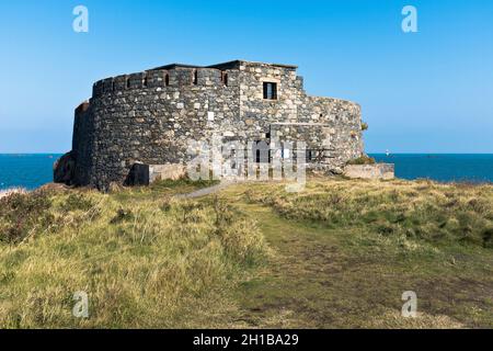 dh Fort doyle WAL GUERNSEY Französische Invasionsverteidigung Weltkrieg zwei deutsche Küstenverteidigungskanal-Insel Stockfoto