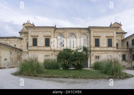 Villa Buonaccorsi sechzehnten Jahrhundert, Potenza Picena, Marken, Italien, Europa Stockfoto