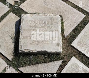 Polignano a Mare, Italien - Sept 17, 2019: Statue der italienische Sänger und Songwriter Domenico Modugno berühmt für das Lied Volare in Polignano geboren wurde Stockfoto