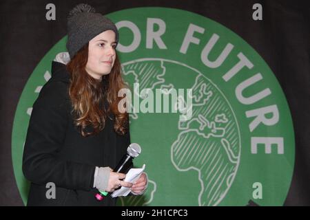 Luisa-Marie Neubauer, Freitag für Future Demo in Hamburg, 21.02.2020 Stockfoto