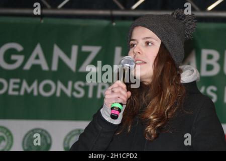 Luisa-Marie Neubauer, Freitag für Future Demo in Hamburg, 21.02.2020 Stockfoto