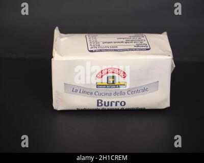 TURIN, ITALIEN - CIRCA FEBRUAR 2020: Centrale del Latte Butterpaket Stockfoto