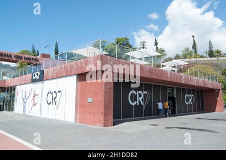 Das CR7 Museum des Fußballspielers Cristiano Ronaldo von Portugal in der Stadt Funchal auf der Insel Madeira von Portugal. Portugal, Madeira, April 2018 Stockfoto