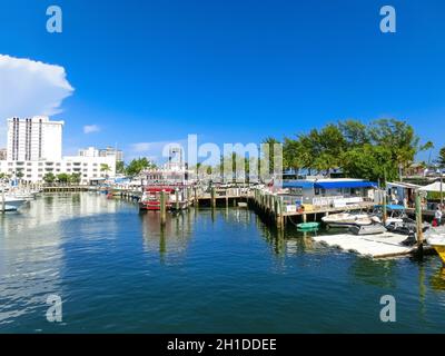 Fort Lauderdale - 11. Dezember 2019: Die Dschungelkönigin, beliebte Touristenattraktion die Dschungelkönigin ist seit 70 Jahren in Betrieb Stockfoto