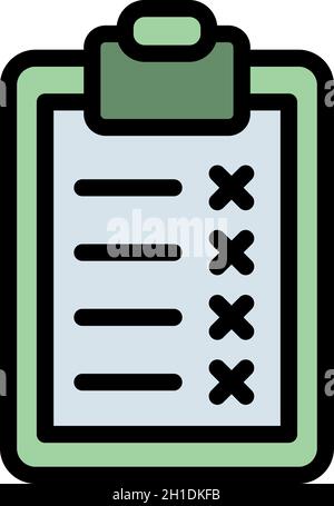 Symbol für die Checkboard-Schaltfläche „Keine Markierung“. Kontur keine Markierung Checkboard Vektor Symbol Farbe flach isoliert Stock Vektor