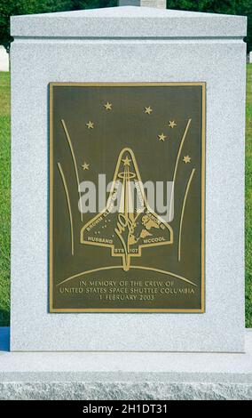 Space Shuttle columbia Memorial auf dem nationalfriedhof von arlington in arlington, virginia Stockfoto