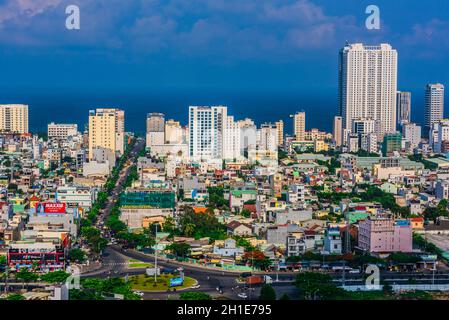 DA NANG, VIETNAM - 4. Okt 2019: Blick auf die Stadt Da Nang an der südlichen Zentralküste Vietnams Stockfoto