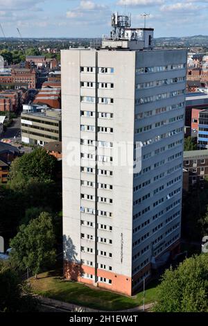 Wohnturm Wohnblock (Cambridge Tower), Wohnungen in Birmingham, Großbritannien Stockfoto