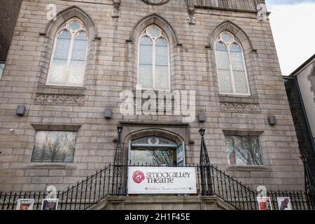 Dublin, Irland - 16. Februar 2019: Fassade des Smock Alley Theaters im Stadtzentrum an einem Wintertag Stockfoto