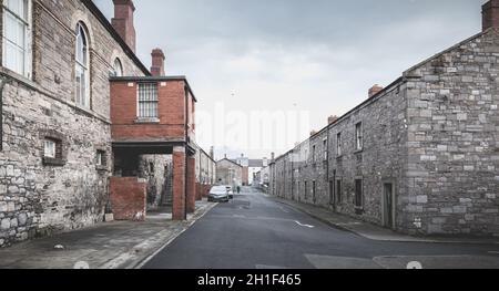 Dublin, Irland - 13. Februar 2019: architektonische Details der nationalen Museum von Irland an einem Wintertag Stockfoto