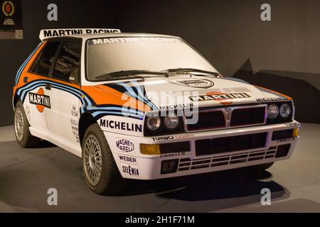 Turin, Italien - 13. August 2021: Lancia Delta Integrale Evoluzione im Nationalen Automobilmuseum (MAUTO) in Turin, Italien. Stockfoto