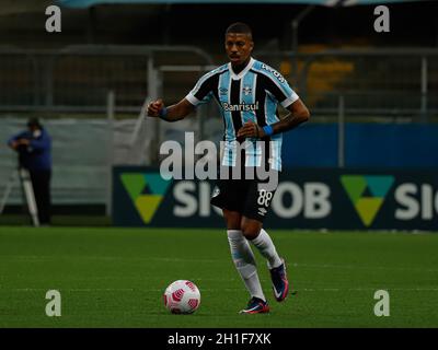 RS - Porto Alegre - 10/17/2021 - BRASILIANISCHER A 2021 - GREMIO X JUGEND - Jean Pyerre Gremio Spieler während eines Spiels gegen Juventude im Stadion Arena do Gremio für die brasilianische A 2021 Meisterschaft. Foto: Maxi Franzoi/AGIF/Sipa USA Stockfoto