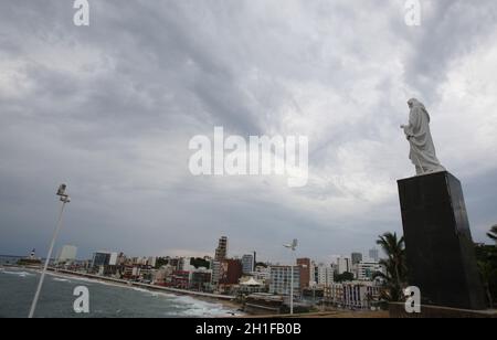 salvador, bahia / brasilien - 29. märz 2017:Skulptur von Cristo da Barra, in der Stadt Salvador, Ort der religiösen und touristischen Visitation. *** Lokal Stockfoto