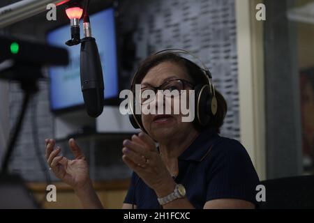 salvador, bahia / brasilien - 1. november 2019: Lidice da Mata, Bundesvizeministent, während eines Interviews gesehen. *** Ortsüberschrift *** Stockfoto