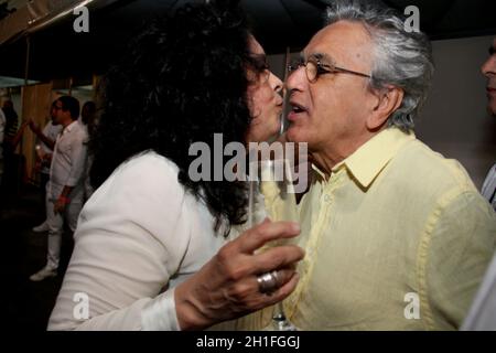 salvador, bahia / brasilien - 31. dezember 2013: Caetano Veloso während der Silvesternacht in Salvador Stadt *** Local Caption *** . Stockfoto