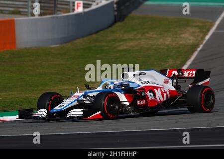 Barcelona, Spanien. Februar 2020. Formel-1-Test vor der Saison. Nichola Latifi - ROKIT Williams Racing FW42 auf der Strecke Stockfoto