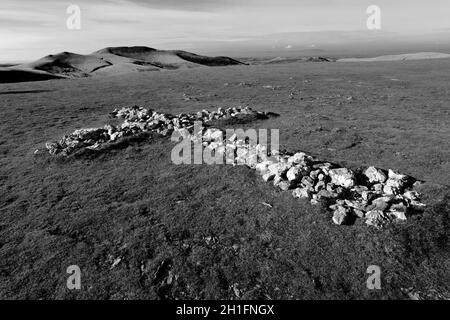 Das White Cross Memorial auf dem Berg Blencathra, Cumbria, Lake District National Park, England, Großbritannien Stockfoto